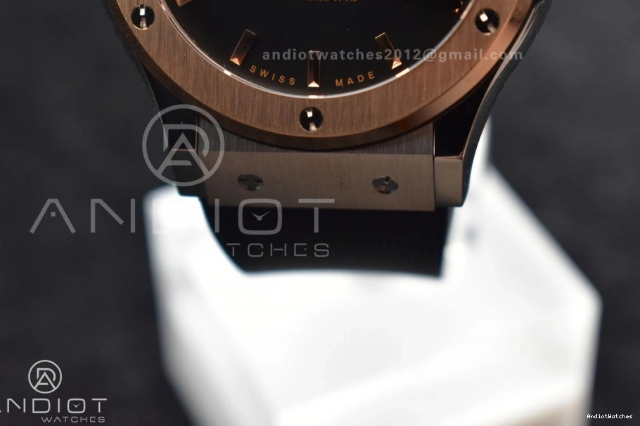 588 Dial Bold Gummy 45mm Edition 1:1 Strap Black Fusion HBF A on Best RG Black 0404